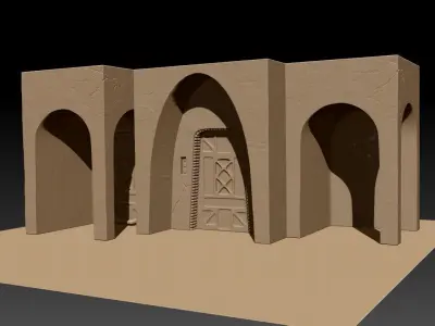 Mos Eisley Street Diorama 1 12 scale 3D print model