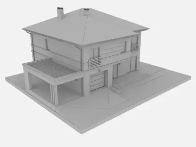 modern Residential house  3D model
