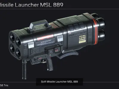 Scifi Heavy Weapon Collection I 3D Model Pack