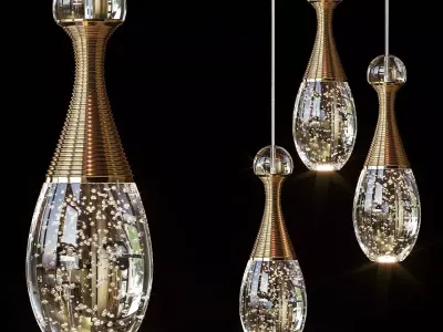 Pendant Modern LED Pendant Lamp Nordic Light Fashion Restaurant  3D model