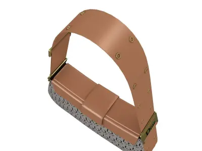 Dior Street Chic Bag Brown Black Print 3D model