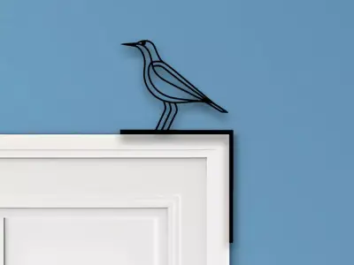 Bird Door Corner Decor 3D print model