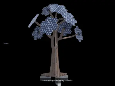 3D solar energy tree multi package