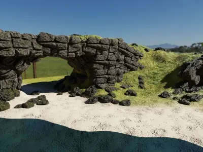Beach Scene 3D model