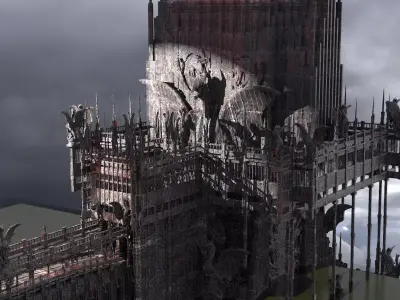 Dark ages Inquisition drake tower 1  3D model