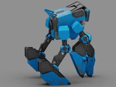 DROID KA  rigged 3D model