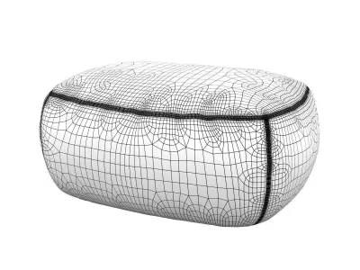 Kernel two poufs 3D model