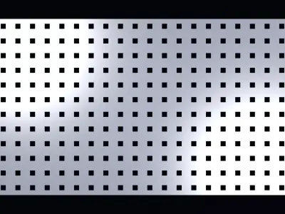 Perforated panel with 12 percent opening 25O112 3D model