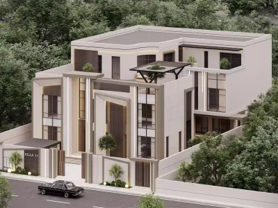 EXTERIOR MODREN VILLA  3D model