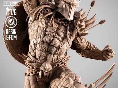 B3DSERK Dark Age Spawn Sculpture 3D print model