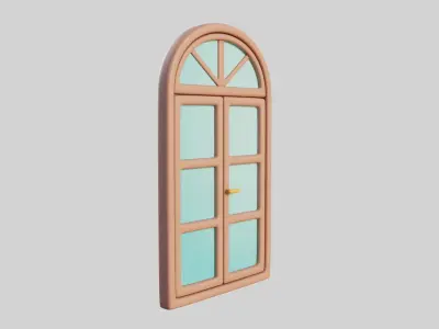 Cartoon Windows Collection 3 Low-poly 3D model
