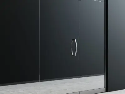 Fittings For Glass Doors 3D model