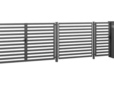 Collection of Gate Window and Door  3D model