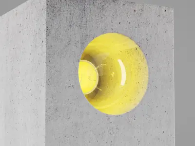 Concrete table light 2 3D model