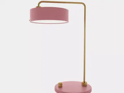 Classic table lamp round Free 3D model