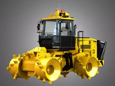 816K Landfill Compactor Without the front parts 3D model