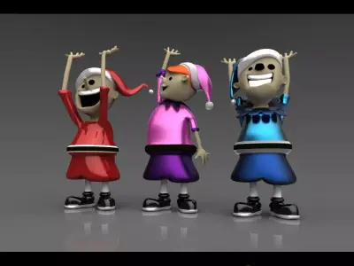 Christmas Elves 3D model