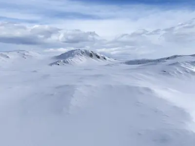 Snow Mountain 01 Low-poly 3D model