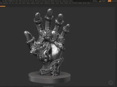 Robot hand a01 3d print model 3D print model