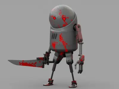 TOON KILLER rigged 3D model