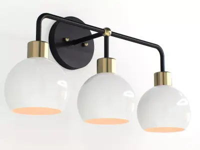 Shades of Light Young House Love Bubble Vanity Light 3 3D model