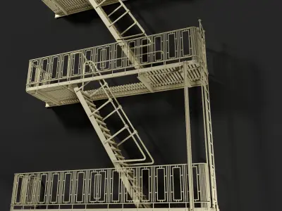 Fire Escape  3D model