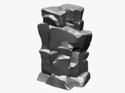 3D Mountain rock Zbrush sculpt 3D model