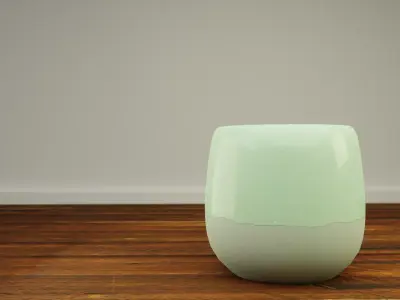 Decorative Two Material Vase Low-poly 3D model