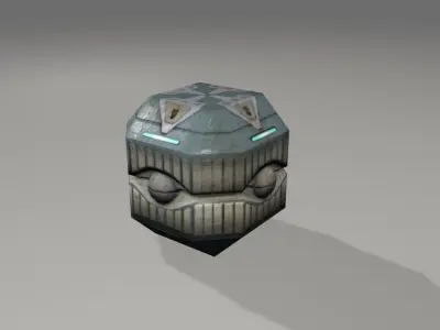 scifi crates 3D model