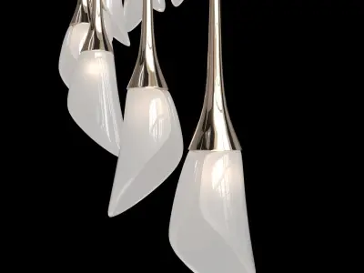 Modern light with 2 version 3D model