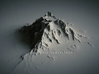 Mountains mountain 3D model