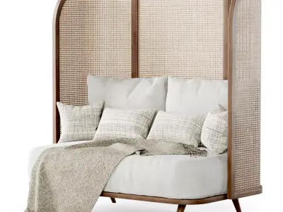 Two-seater garden sofa CV22 High back  3D model