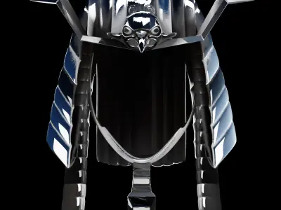 Pharaoh Eagle Hat 08 - SciFi Character Design Low-poly 3D model Low-poly 3D model