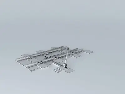Eco Rail N/Gauge  Ground Point lever Old Steam Days Free 3D model