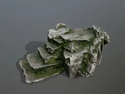 Altar Set of steps Low-poly 3D model