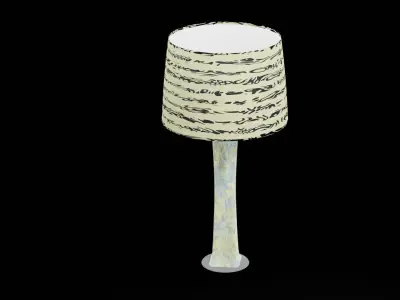 Bed Side Table Lamp Low-poly 3D model purchase