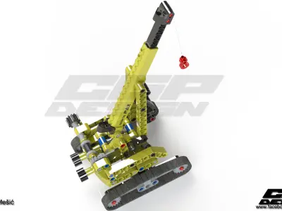 CGPdesign academyLEGO crane- design by Amila Mesic Free 3D model