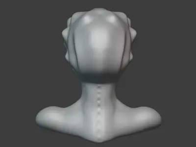 Alien Head Sculpt 3D model