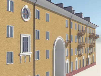 Soviet Russia houses 3D model