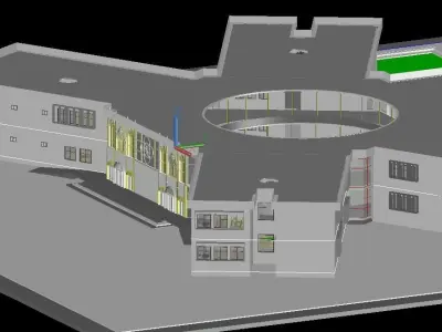 School Project 2D and 3D CAD Work 3D model