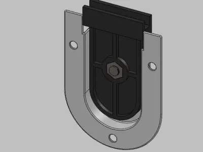The Guide door latch Free 3D model
