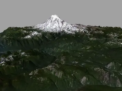 Mount Rainier 3D model