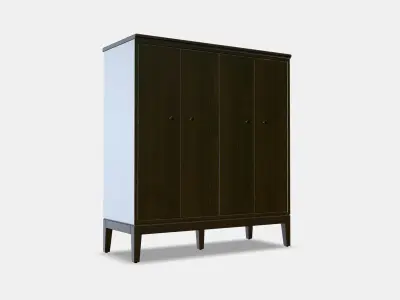 IDANAS Cabinet with bi-folding doors Low-poly 3D model