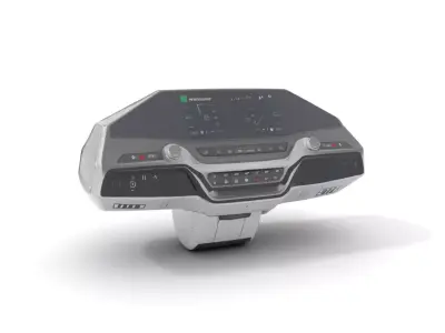 Futuristic Vehicle Dashboard model pack with Interactive Display Low-poly 3D model