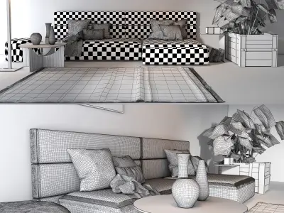 Twils living set 04B 3D model