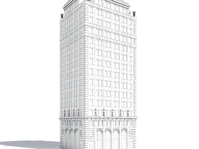 Tall Building 3D Model 3D model