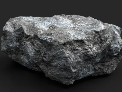 Rock 16-1 Low-poly 3D model