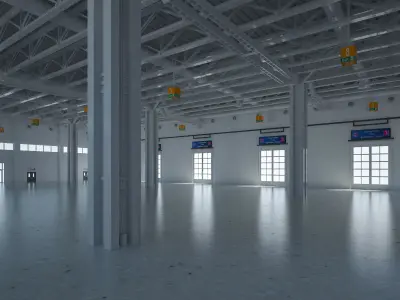 Exhibition Hall 27 interior 3D model