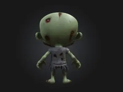 Chibi zombie 3D model
