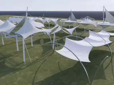 Tensile Structures Collection -A2 3D model